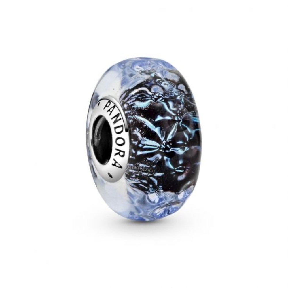 Pandora Wavy Dark Murano Glass Ocean Charm